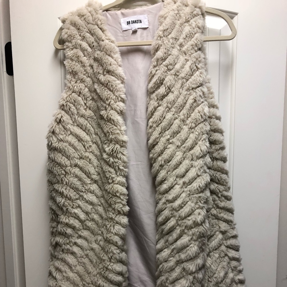 BB Dakota Fur Long Vest